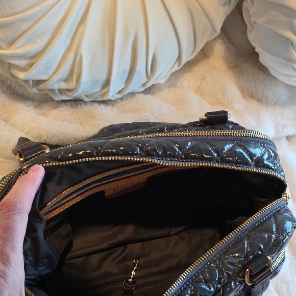 MZ Wallace DARK GREY Lacquer Bag. Ex Condition - Picture 6 of 8